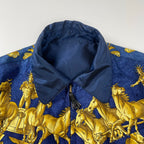 HERMES エルメス / VINTAGE ”COSMOS” シルクリバーシブルジャケット SIZE：40