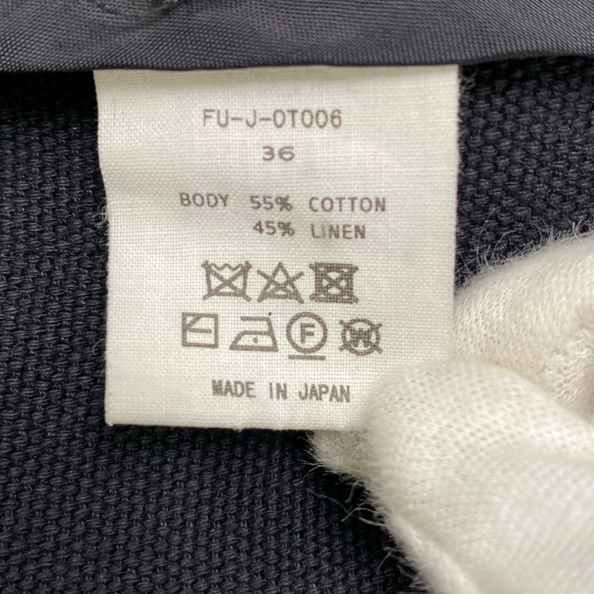 FUMIKA UCHIDA フミカ ウチダ / COTTON/LINEN NO COLLAR JACKET ノーカラージャケット SIZE:36