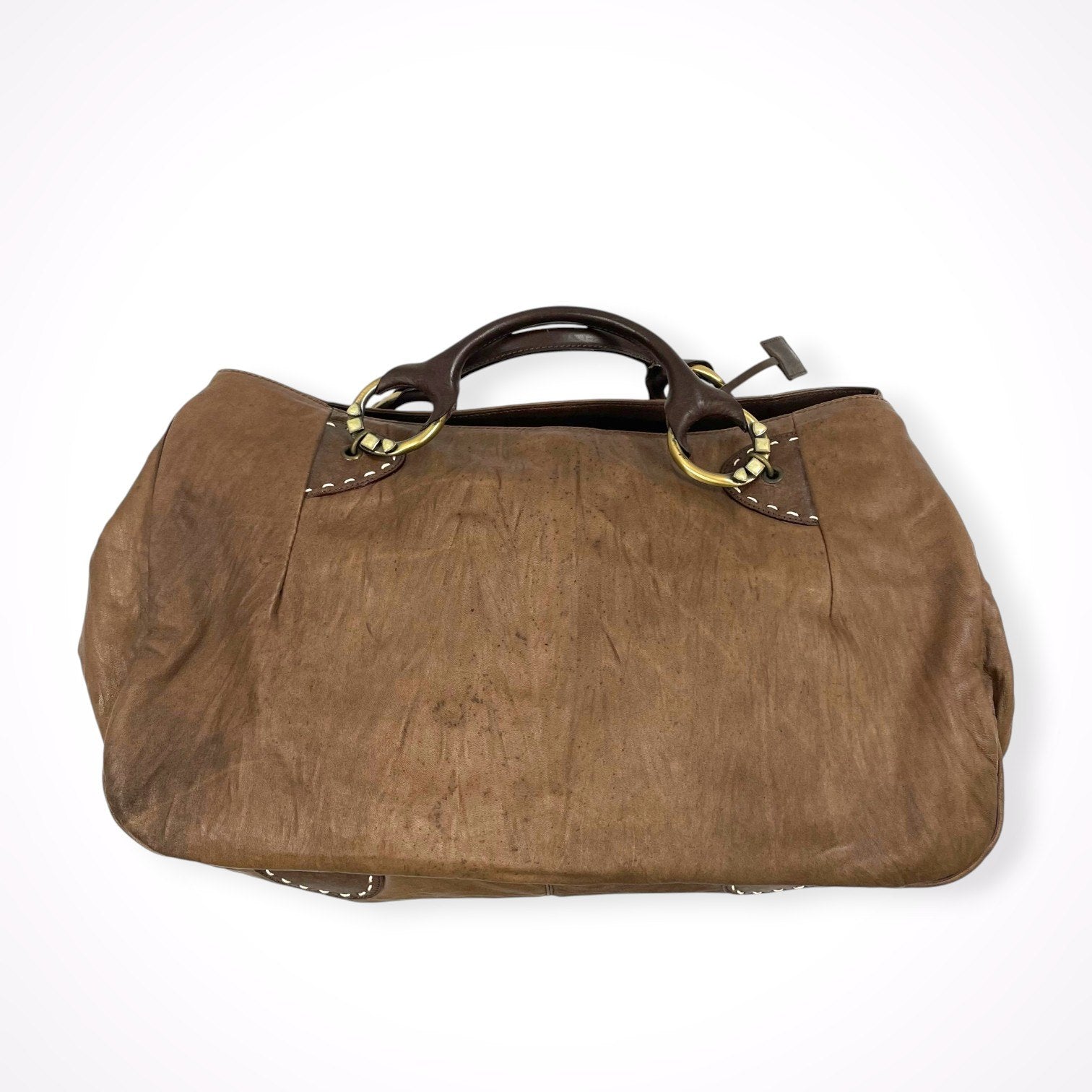 ERMANNO SCERVINO / レザーボストンハンドバッグ 参考定価：350,000程度