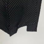 ISSEY MIYAKE イッセイミヤケ / ダイアゴナルプリーツジャケット ブラック IM23FO192 SIZE:2