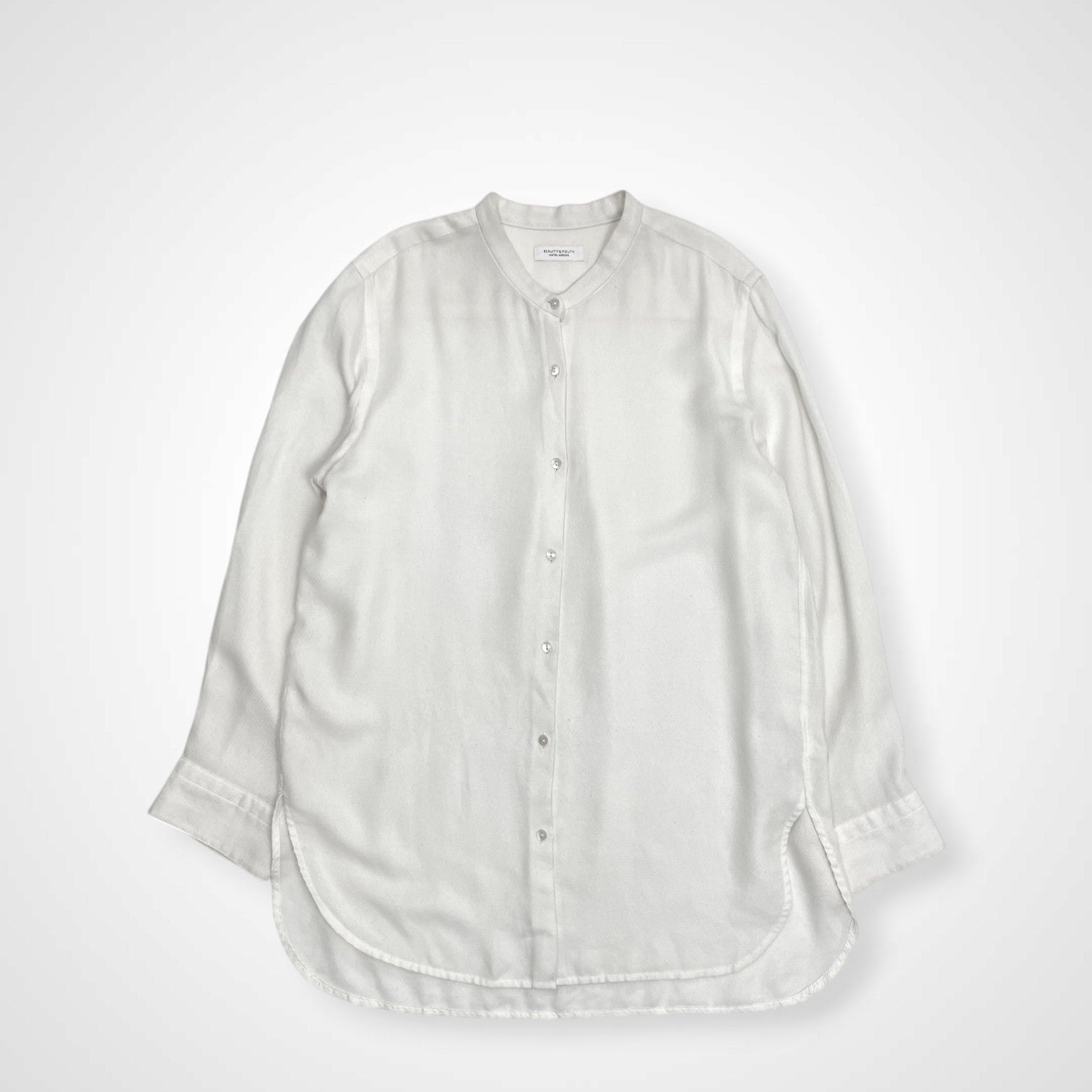 BEAUTY＆YOUTH ビューティーアンドユース / バンドカラーロングスリーブシャツ 参考定価：12,500+tax SIZE:FREE