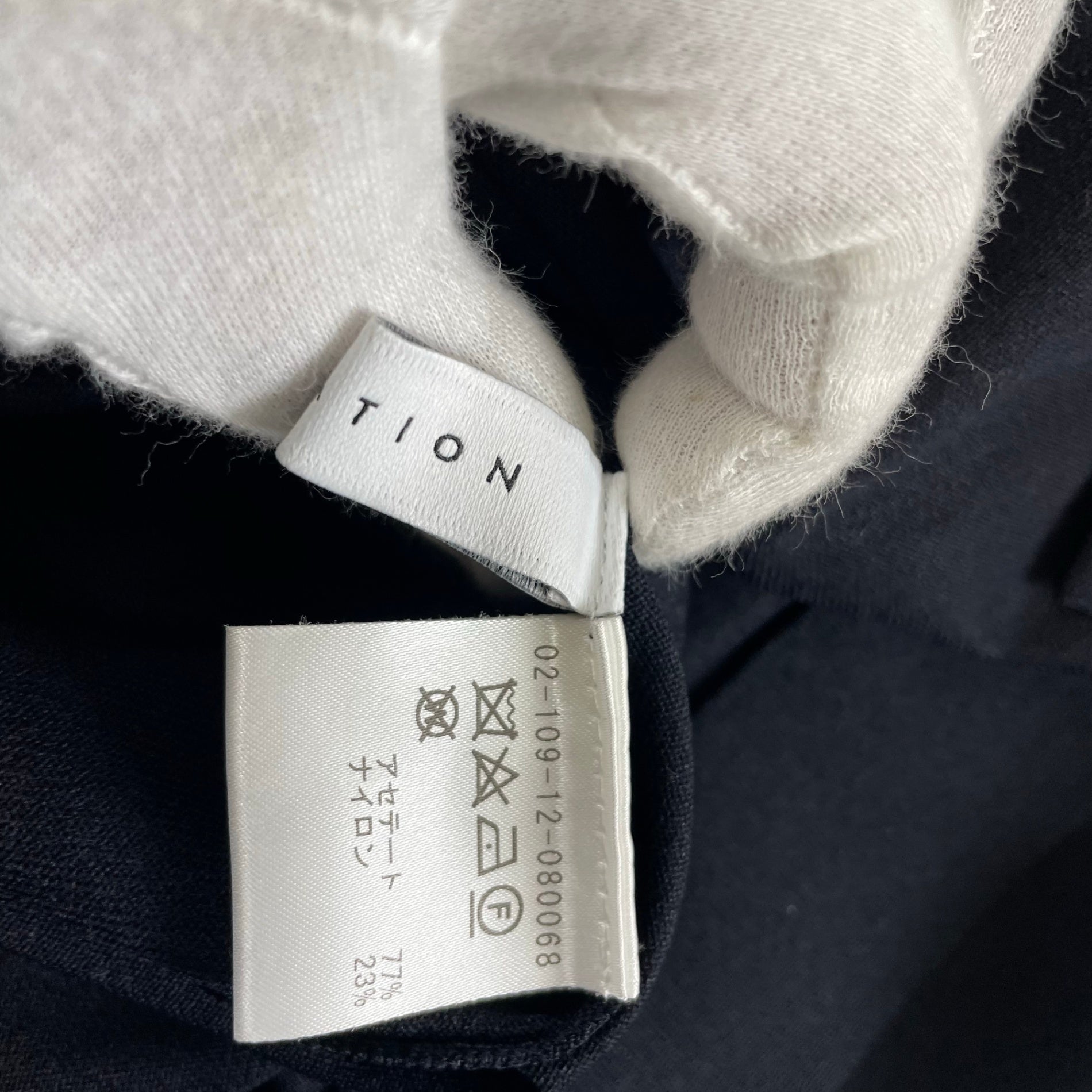 ESTNATION エストネーション / ボウタイ2トーンブラウス 参考定価：30,000程度 SIZE：38