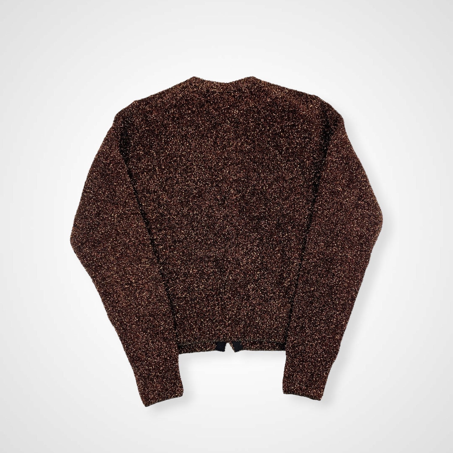 Ballsey ボールジー / シャイニーモールクルーネックカーディガン ブラウン 参考定価：21,000+tax SIZE:S