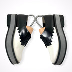 Robert Clergerie / 編み込み レースアップ厚底シューズ 参考定価：90,000程度 SIZE：38 1/2(24.5cm程度)