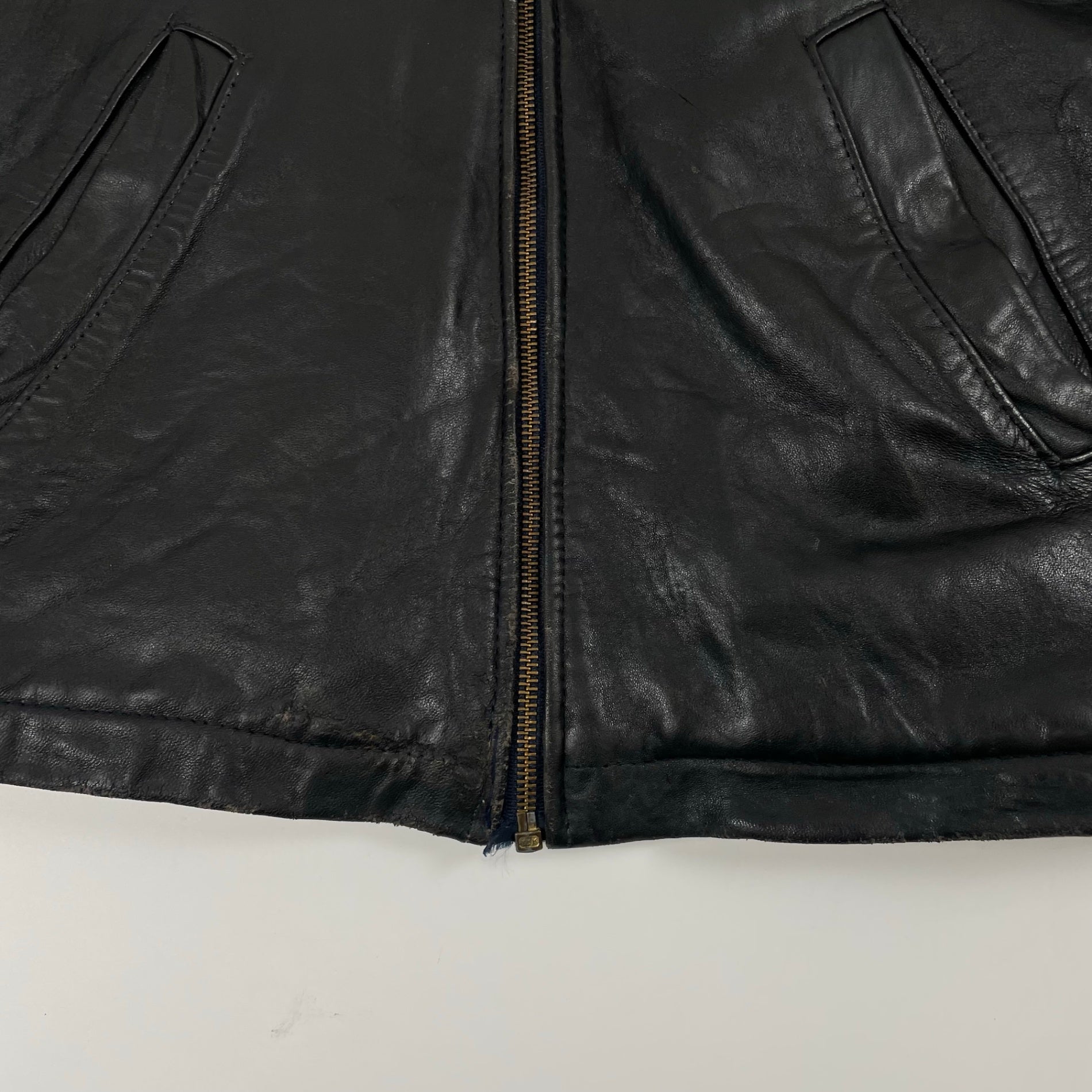 FRENCH VINTAGE / 8-90s パイロットレザージャケット SIZE:M程度