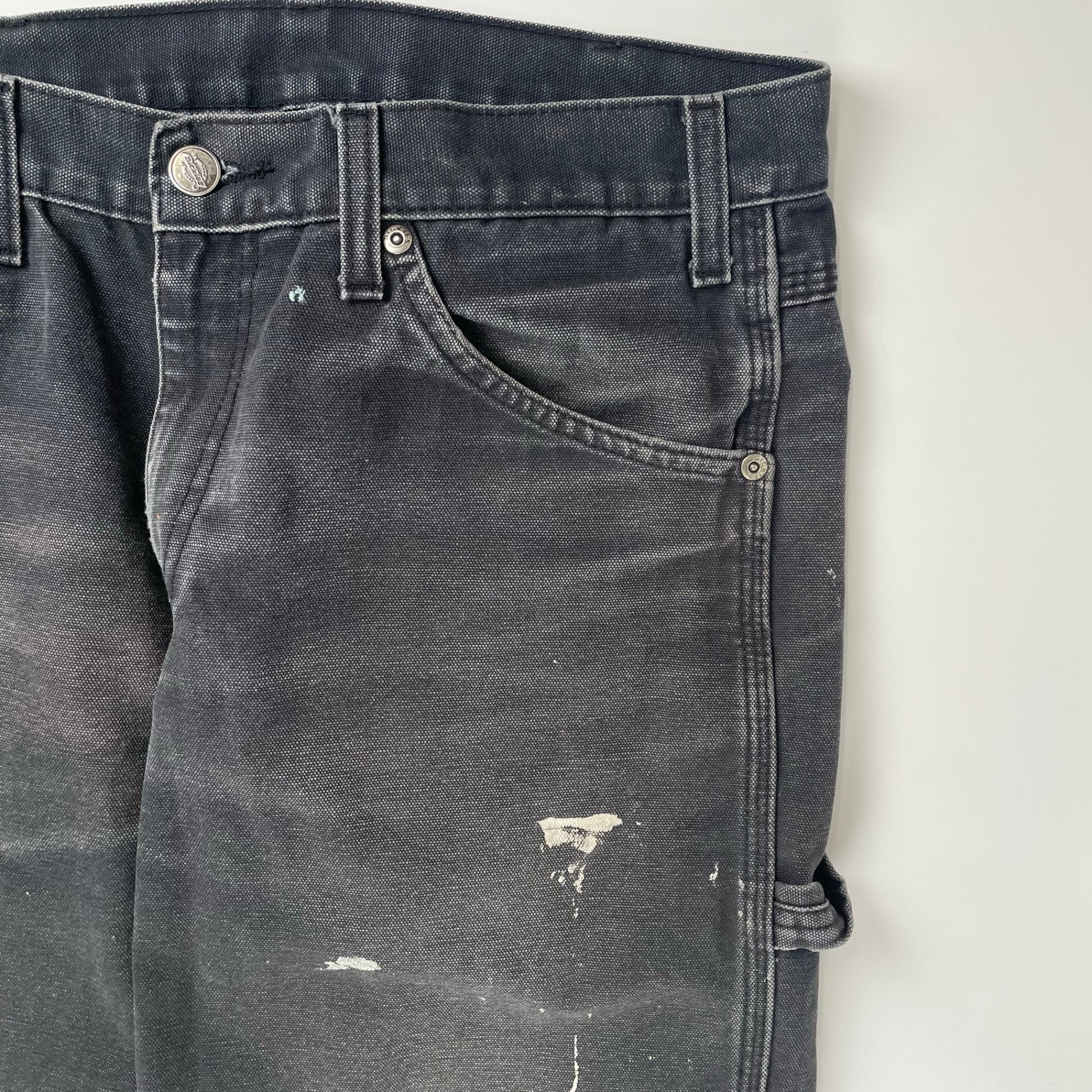 Dickies ディッキーズ / 90s ブラックフェード ダック地ペインター