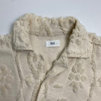 RHC ron herman classics ロンハーマンクラシック / フラワー ジャガードシャツ オープンカラー ホワイト SIZE:XS