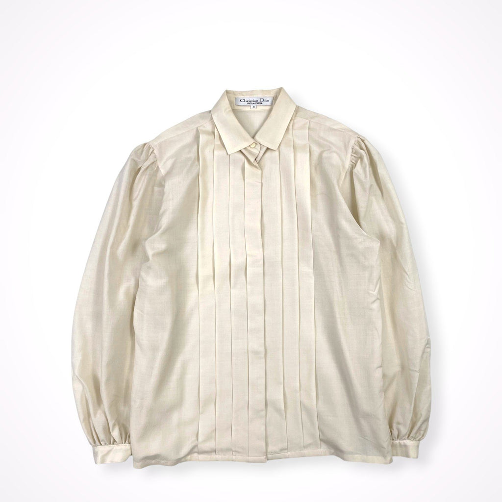 Christian Dior / ヴィンテージタックブラウス SIZE:M