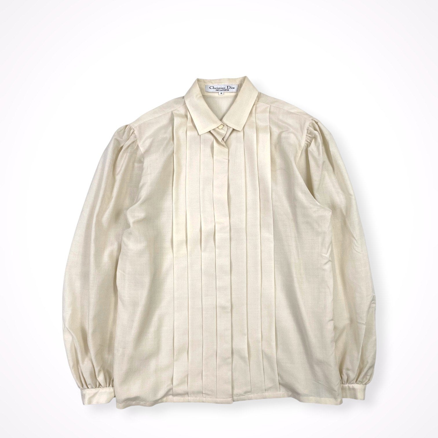 Christian Dior / ヴィンテージタックブラウス SIZE:M