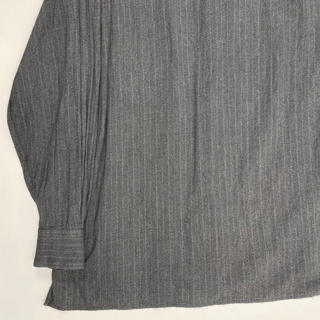 Ermenegildo Zegna エルメネジルドゼニア / コットンヘリンボーンシャツ 貝ボタン SIZE:S