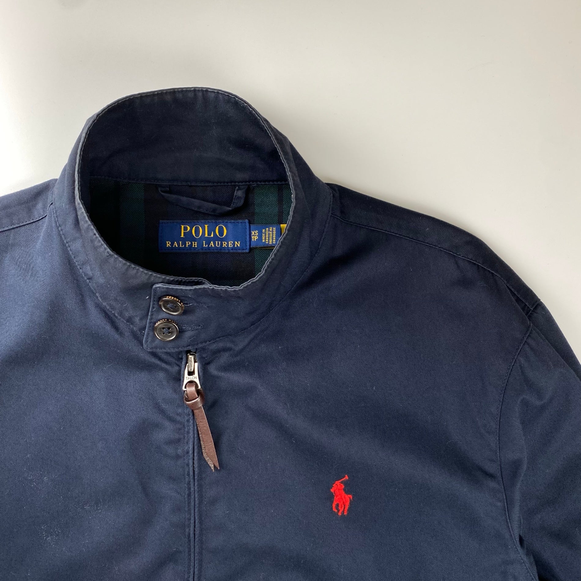 POLO RALPH LAUREN ポロラルフローレン / スウィングトップ ポニー刺繍 ブラックウォッチ裏地 SIZE:XS