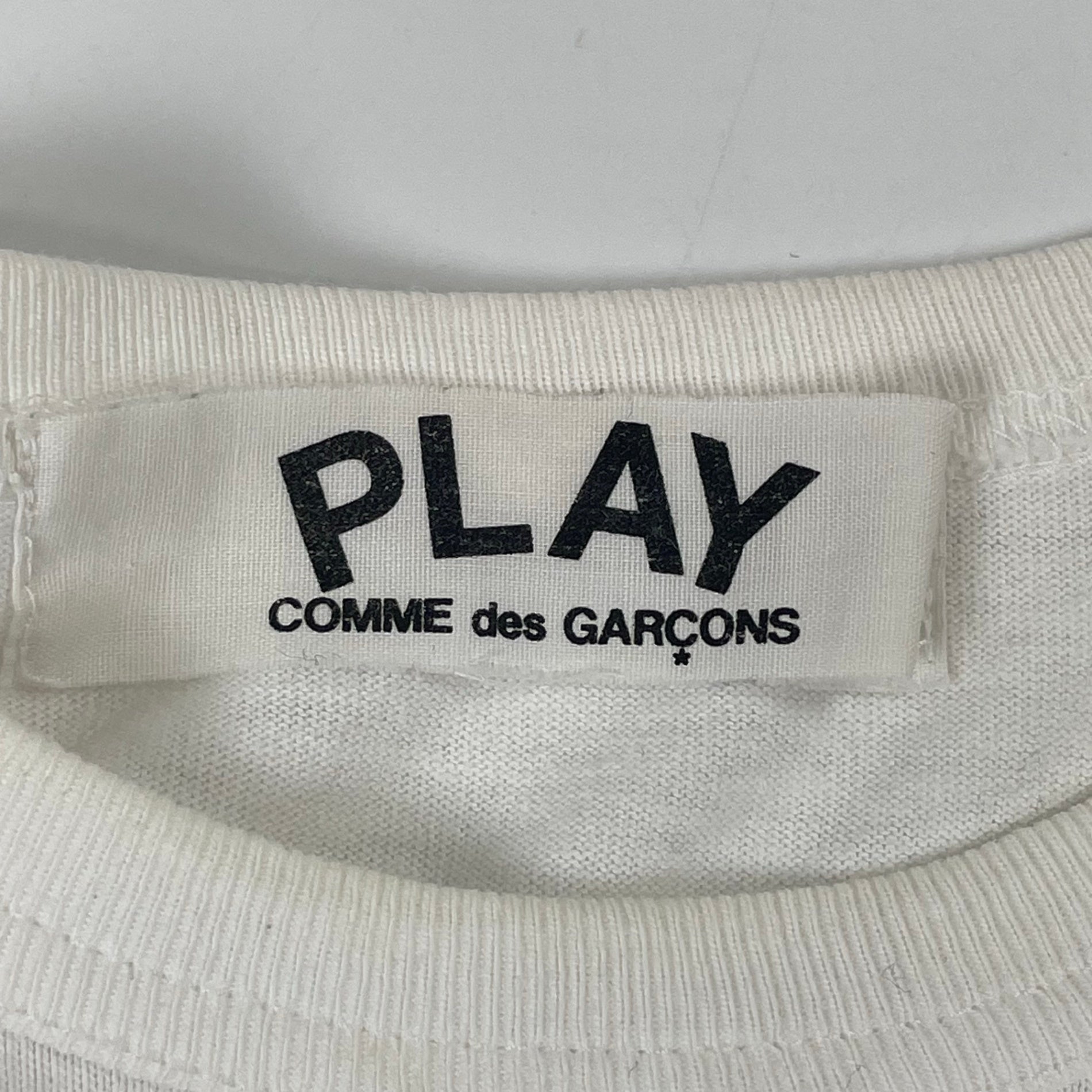 PLAY COMME des GARCONS / ハート＆ラインストーン Tシャツ AD2009 SIZE:S
