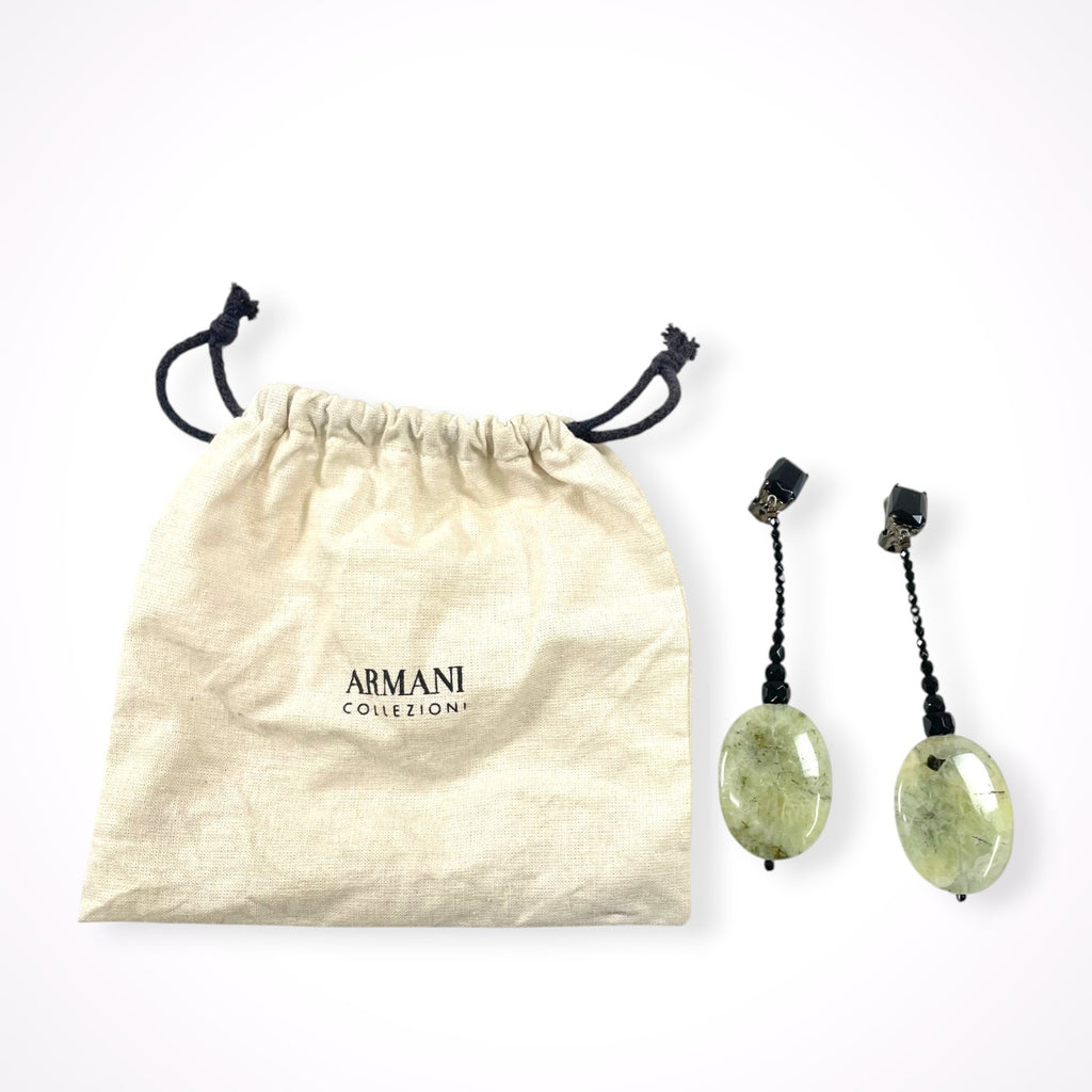 GIORGIO ARMANI / 天然石イヤリング 参考定価：80,000程度
