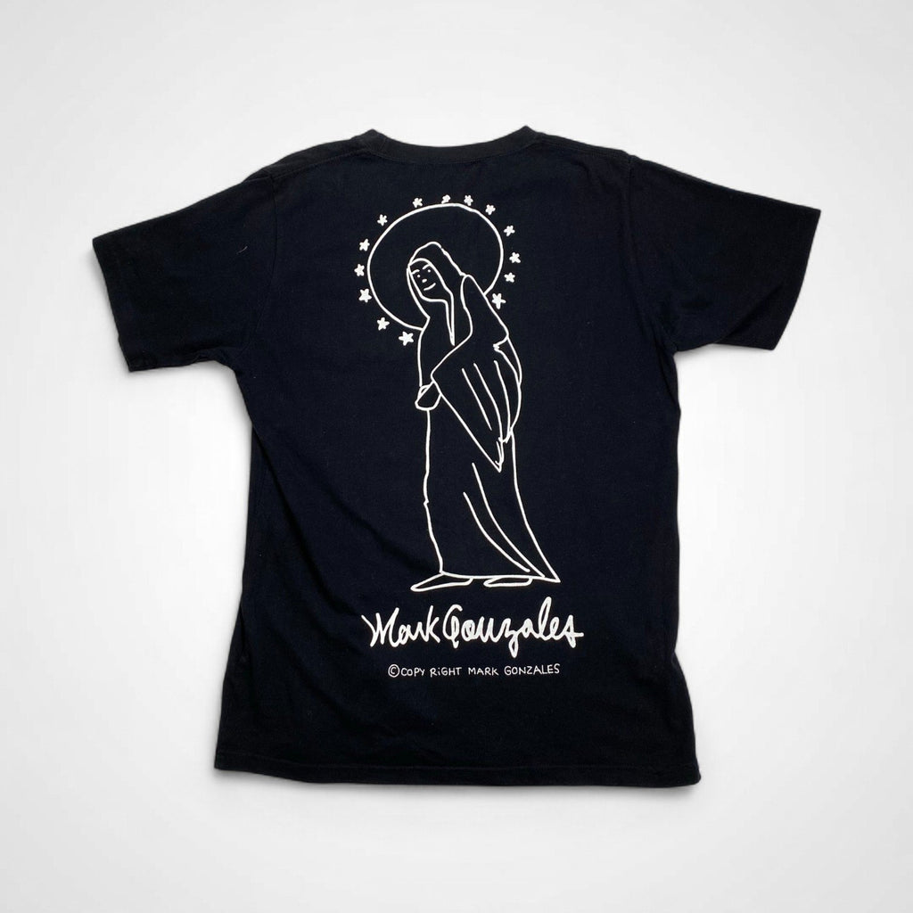 MARK GONZALES マークゴンザレス / 手書き聖母マリア Tシャツ ブラック SIZE：M