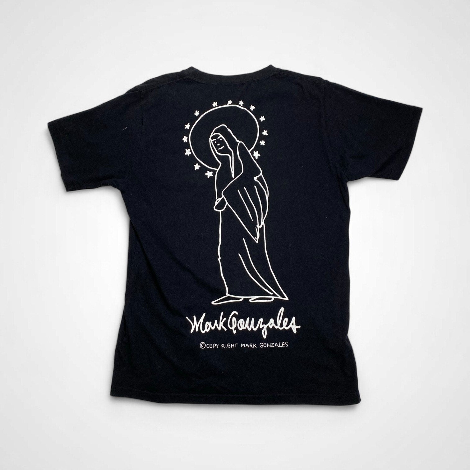 MARK GONZALES マークゴンザレス / 手書き聖母マリア Tシャツ ブラック SIZE：M