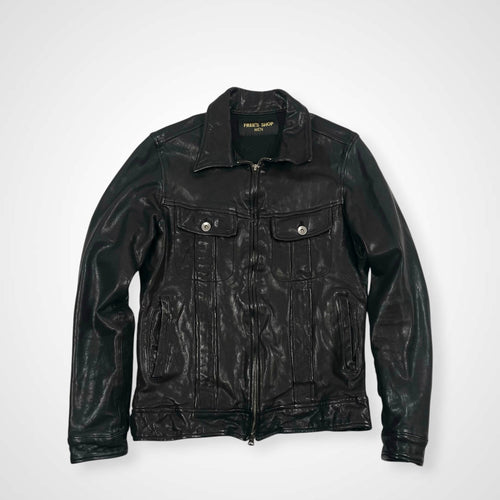 VINTAGE ヴィンテージ / アーカイブ シワ加工 レザージップアップジャケット Y2K SIZE:M