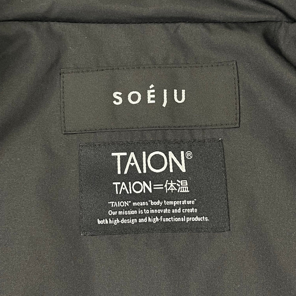 SOEJU ソージュ / コラボ キルティングダウンジャケット ブラック 参考定価：23,000+tax SIZE:2