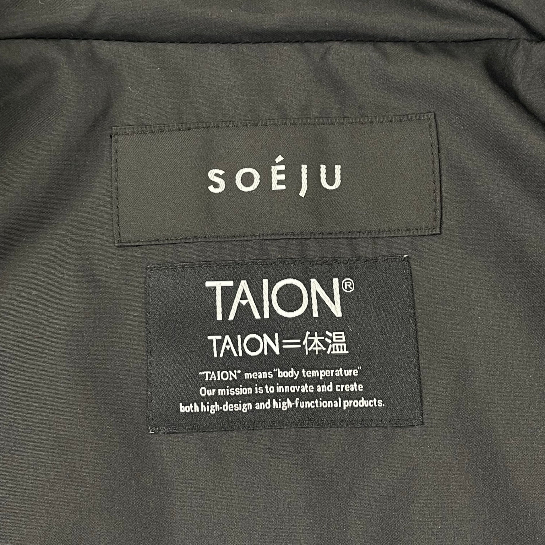 SOEJU ソージュ / コラボ キルティングダウンジャケット ブラック 参考定価：23,000+tax SIZE:2