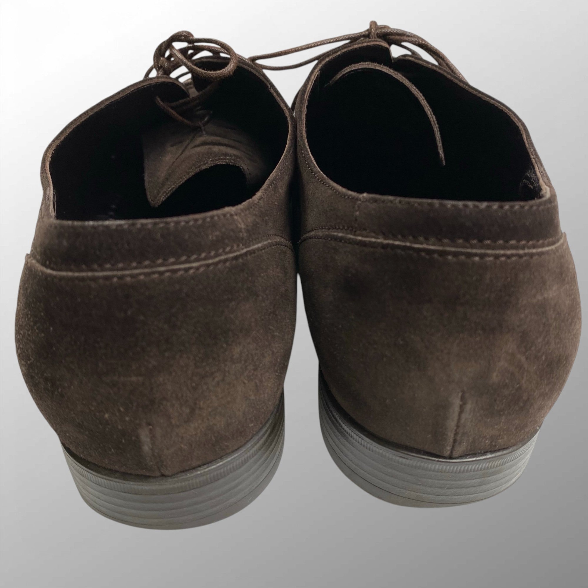 Ermenegildo Zegna エルメネジルド ゼニア / ヌバック レザーシューズ ダークブラウン 内羽根 SIZE:9 1/2