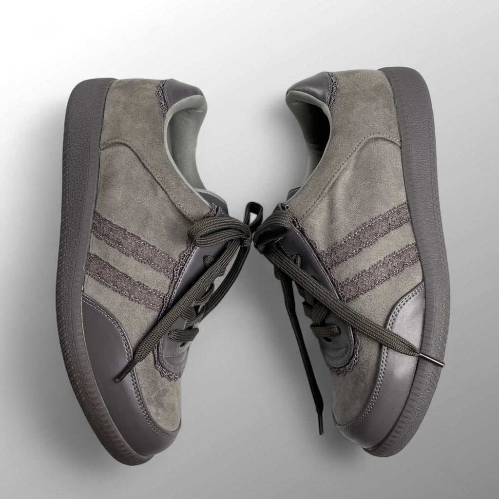 F.I.N.T フィント / レース使いスニーカー グレー ローテクスニーカー SIZE:22cm