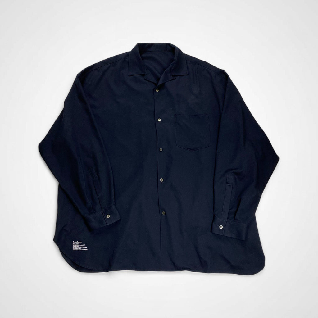 Fresh Service フレッシュサービス / COOLFIBER OPEN COLLAR L/S SHIRT シャツ 参考定価：16,000+tax SIZE:L