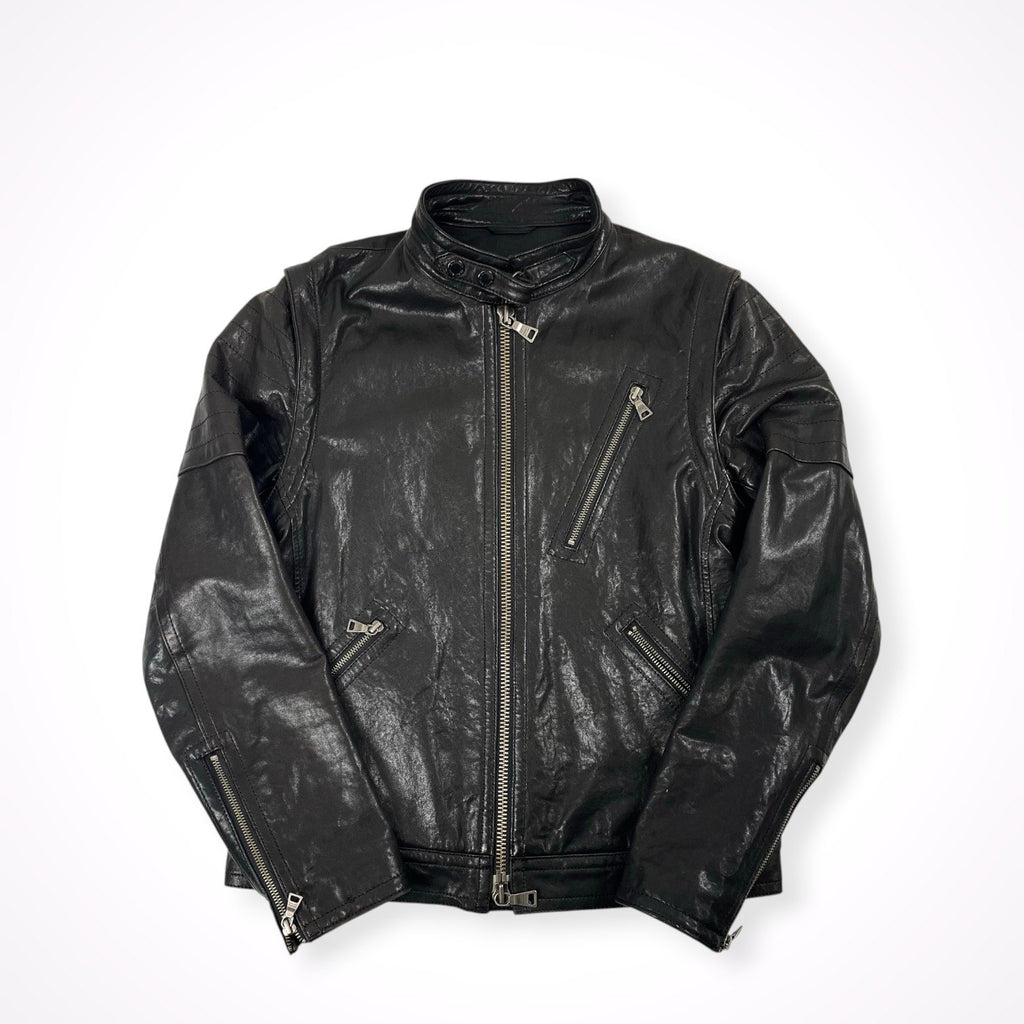 BURBERRY BLACK LABEL バーバリーブラックレーベル / シングルレザーライダースジャケット LUXURY COLLECTION SIZE:L