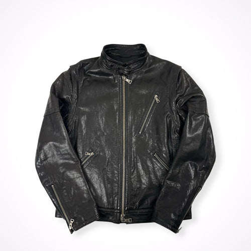 BURBERRY BLACK LABEL バーバリーブラックレーベル / シングルレザーライダースジャケット LUXURY COLLECTION SIZE:L