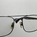 金子眼鏡 VINTAGEライン / 2ブリッジ スクエア ブラック 度なしクリアレンズ 参考定価：42,000+tax