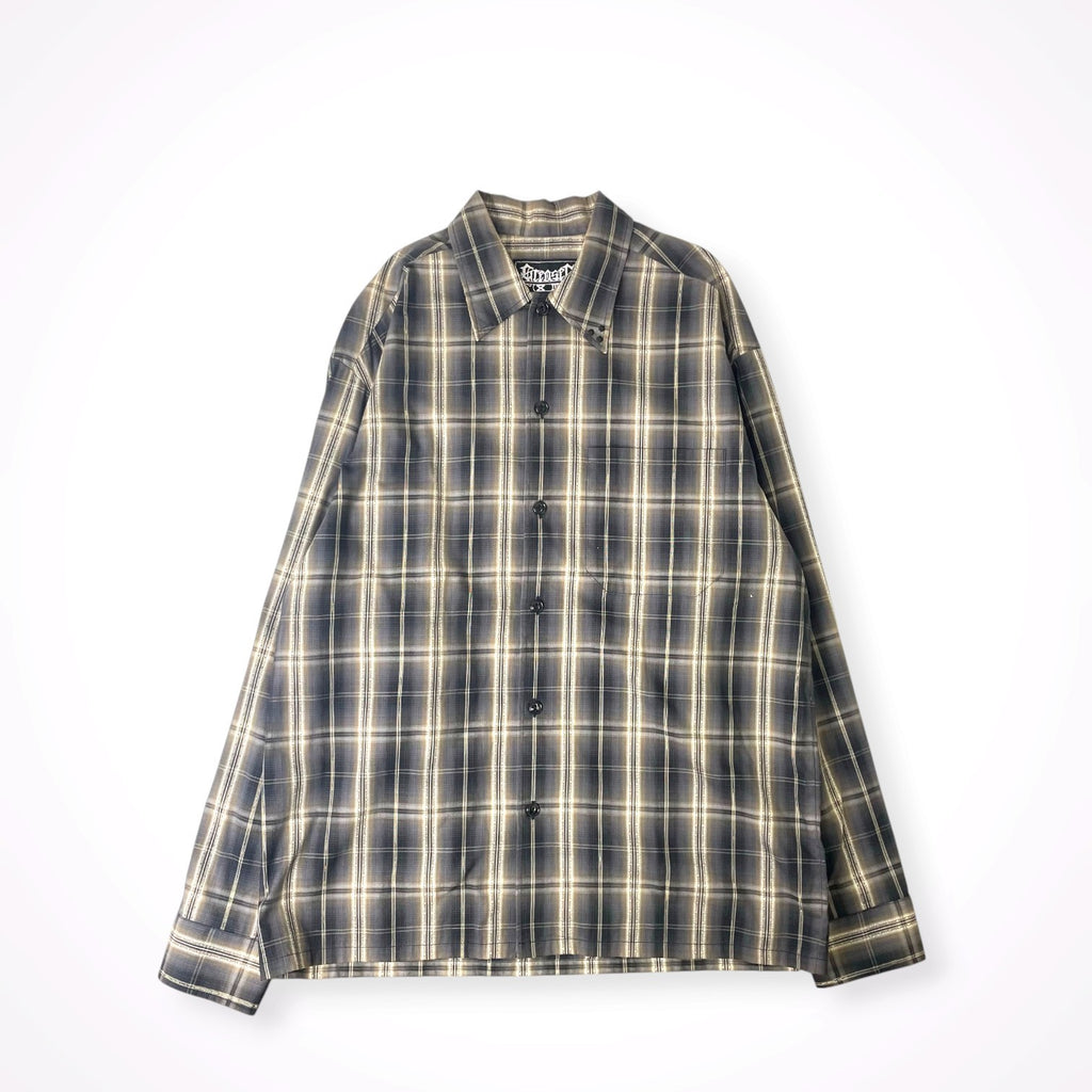 GREASER / シャドーチェックシャツ 参考定価：18,000程度 SIZE:XL