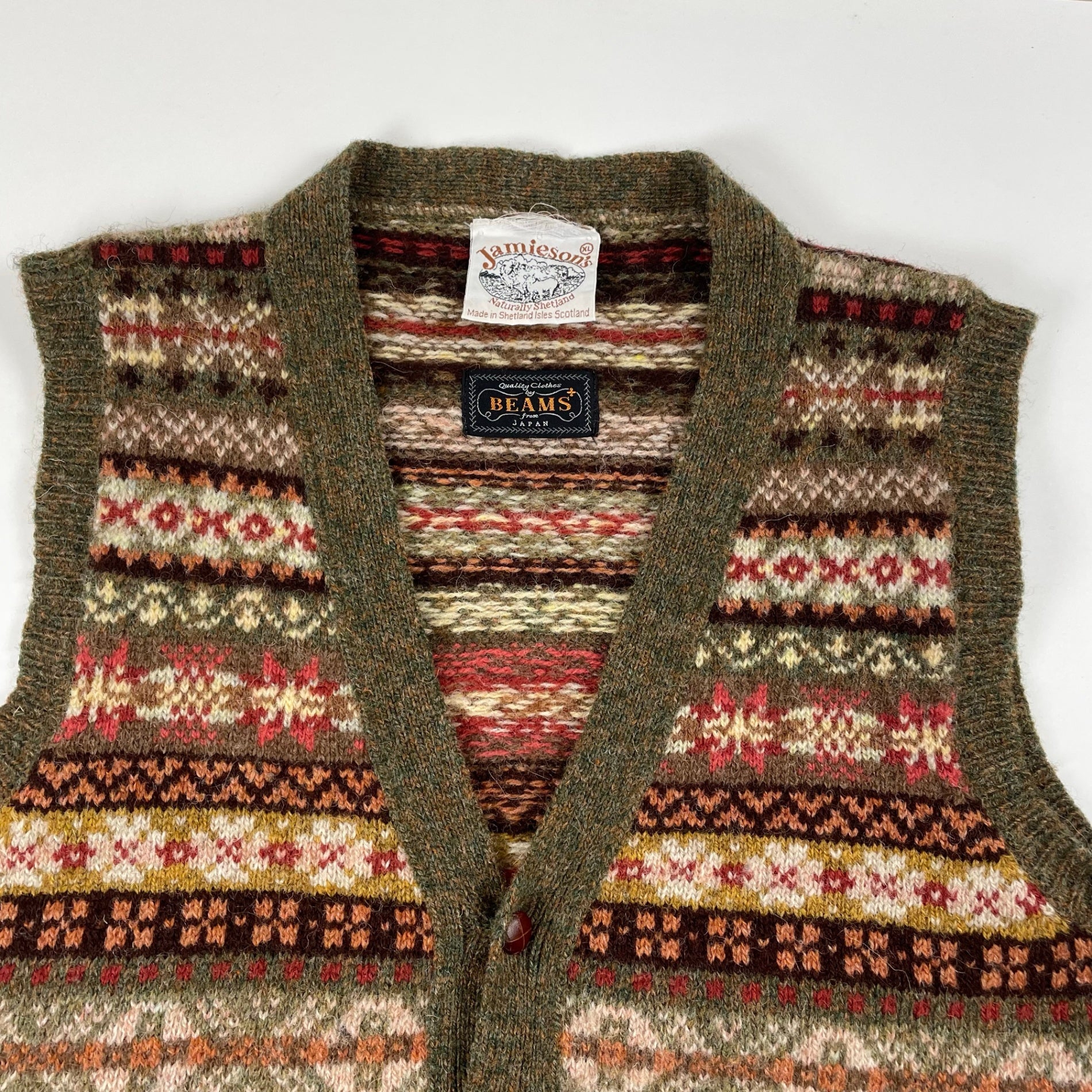Jamieson's × BEAMS PLUS / フェアアイルニットベスト SIZE:XL – BAUM