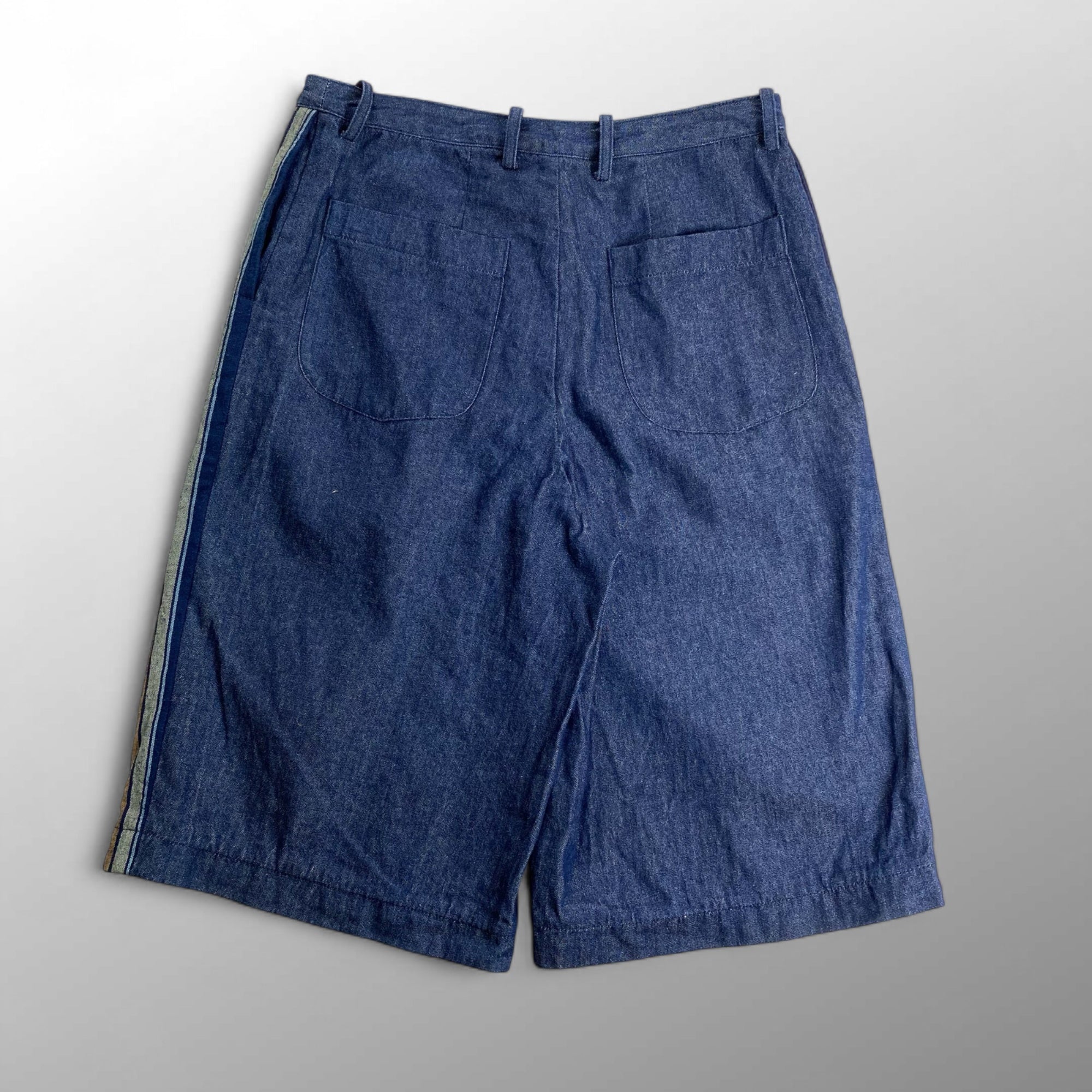 ohta オオタ / 7分丈 クロップド デニムパンツ サイドライン SIZE:M1