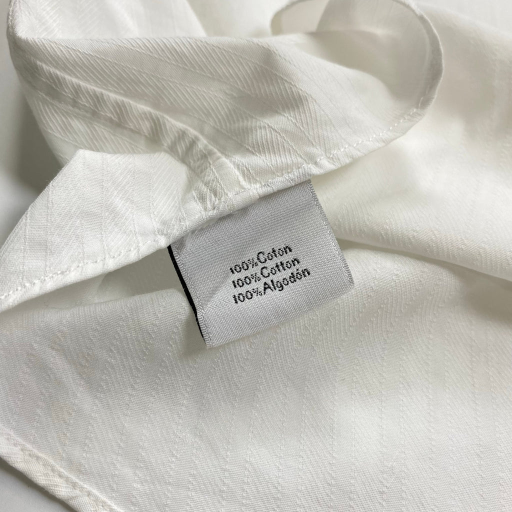 HERMES エルメス / ドビーストライプ シャツ セリエボタン MADE IN FRANCE SIZE:42(L程度)