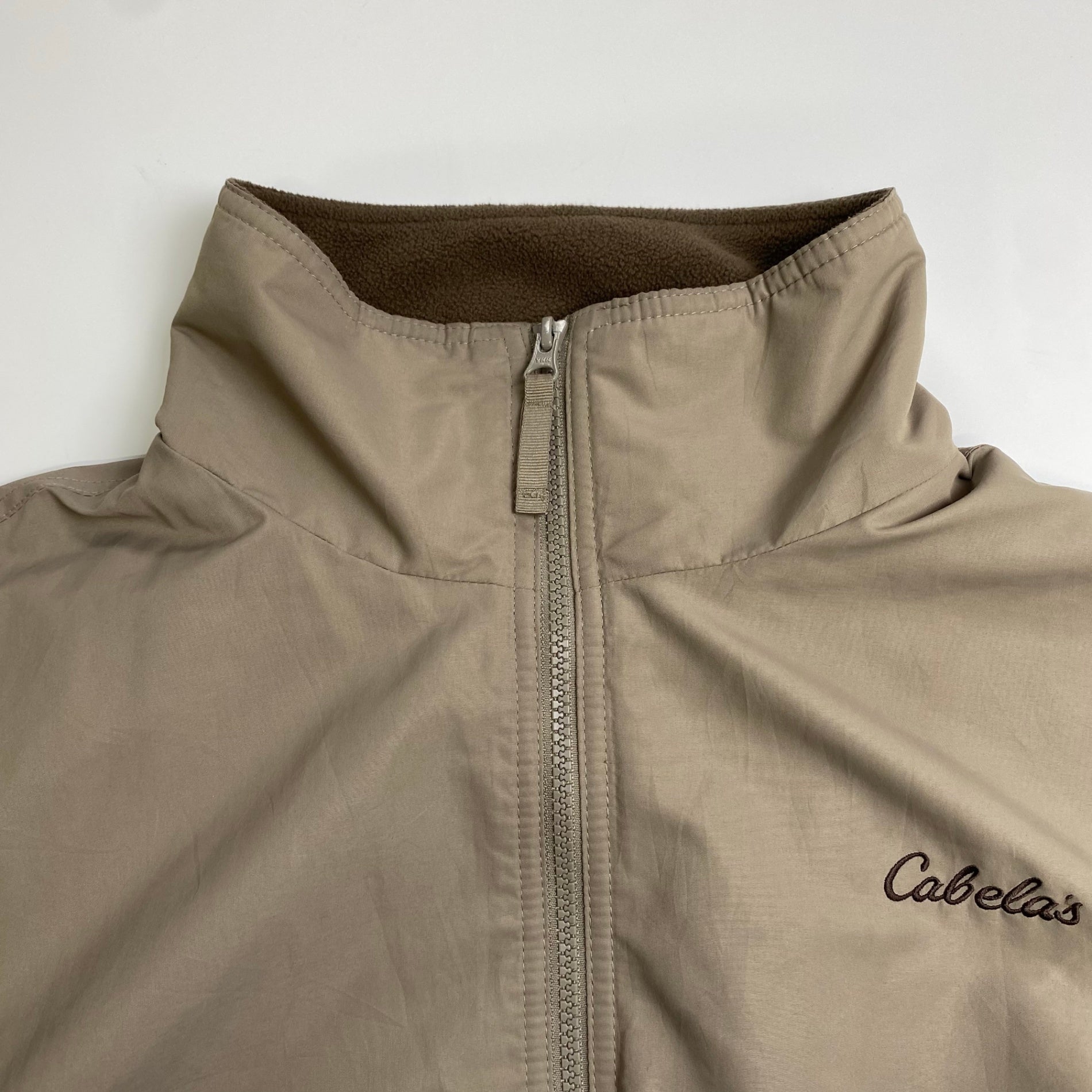 Cabela's カベラス / 古着 アウトドア ジップアップジャケット ベージュ SIZE：M