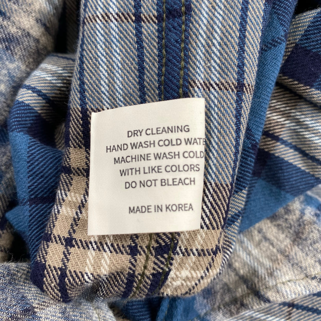 P.O.S ピーオーエス / グランジ フォグチェックシャツ 韓国発 SIZE:L程度