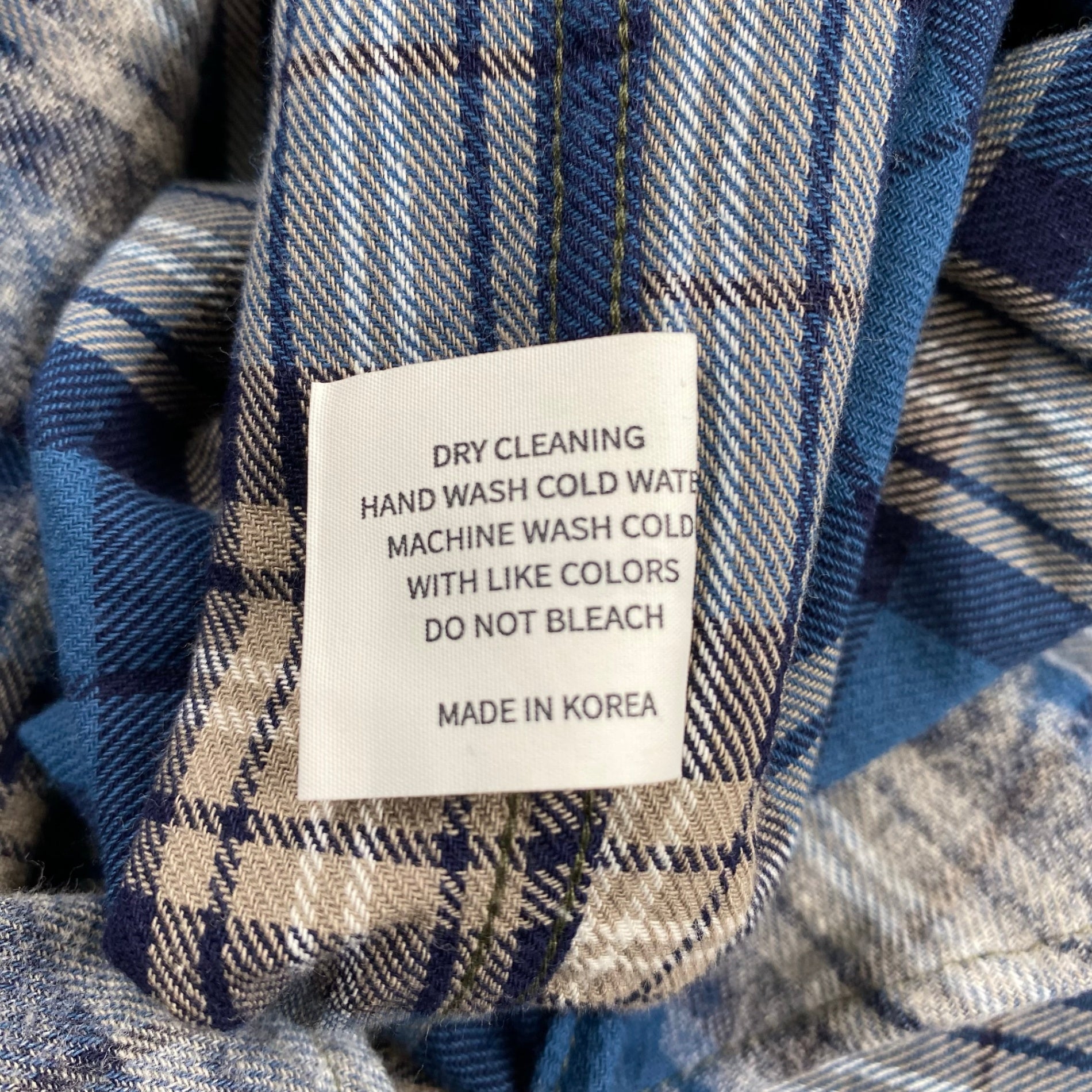 P.O.S ピーオーエス / グランジ フォグチェックシャツ 韓国発 SIZE:L程度