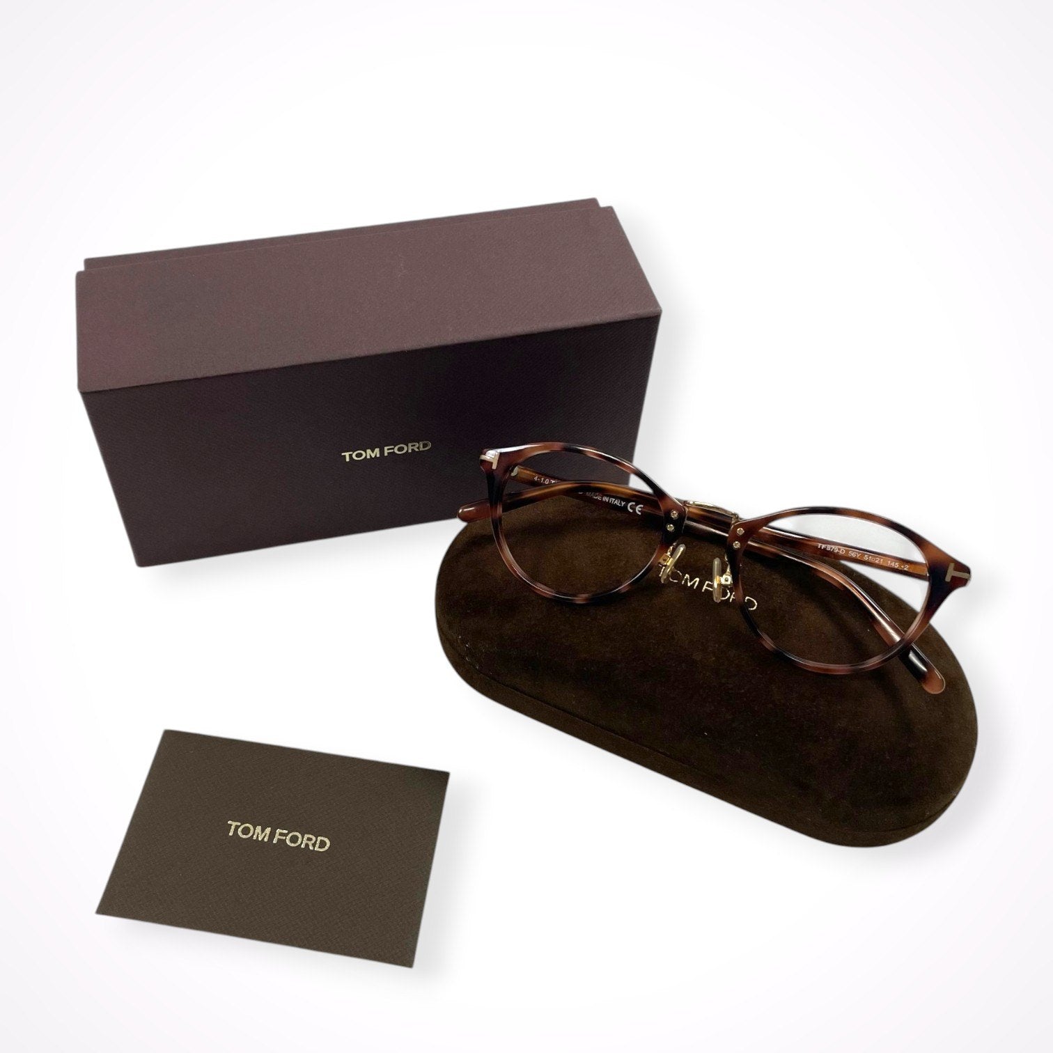 TOM FORD / ボストン型アイウェア 参考定価：63,000+tax SIZE:51□21-145