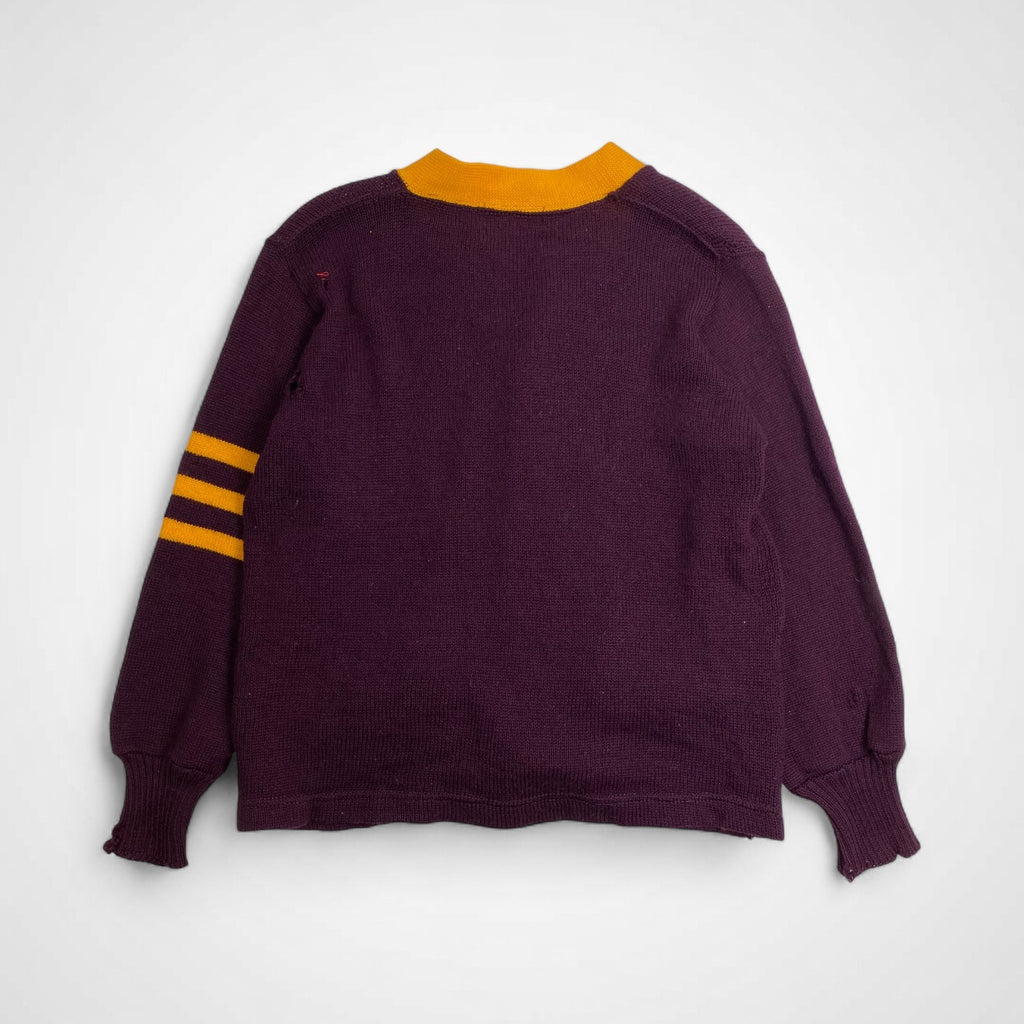 50s Stadium スタジアム / ヴィンテージ レタードカーディガン PURE WOOL SIZE:M程度