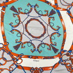 manipuri / 「クラシックベルト」シルクスカーフ 参考定価：18,000程度 SIZE:88×88