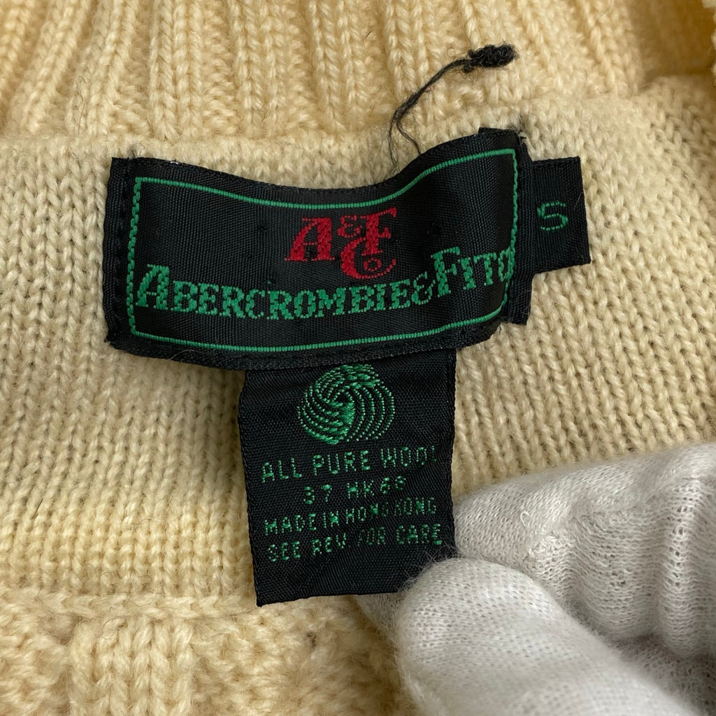 ABERCROMBIE＆FITCH アバクロンビー アンド フィッチ / ヴィンテージ チルデンニット ケーブルニット SIZE:S