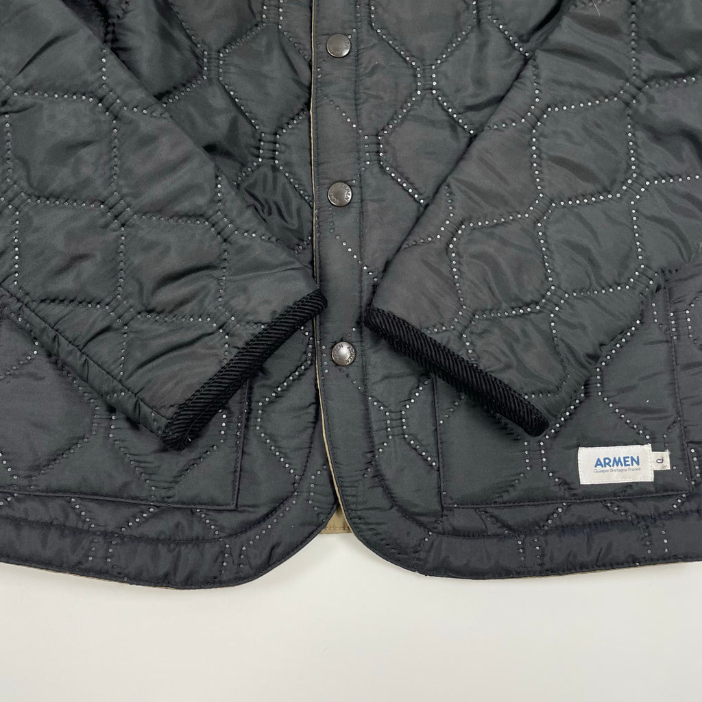 ARMEN アーメン / クルーネックキルティングジャケット 参考定価：35,000程度 SIZE:0
