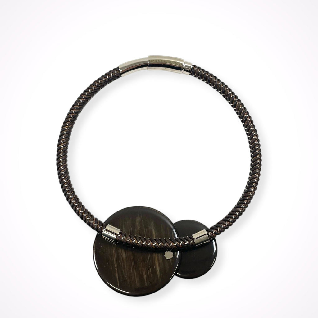 EMPORIO ARMANI / サークルモチーフチョーカー ネックレス 参考定価：50,000程度