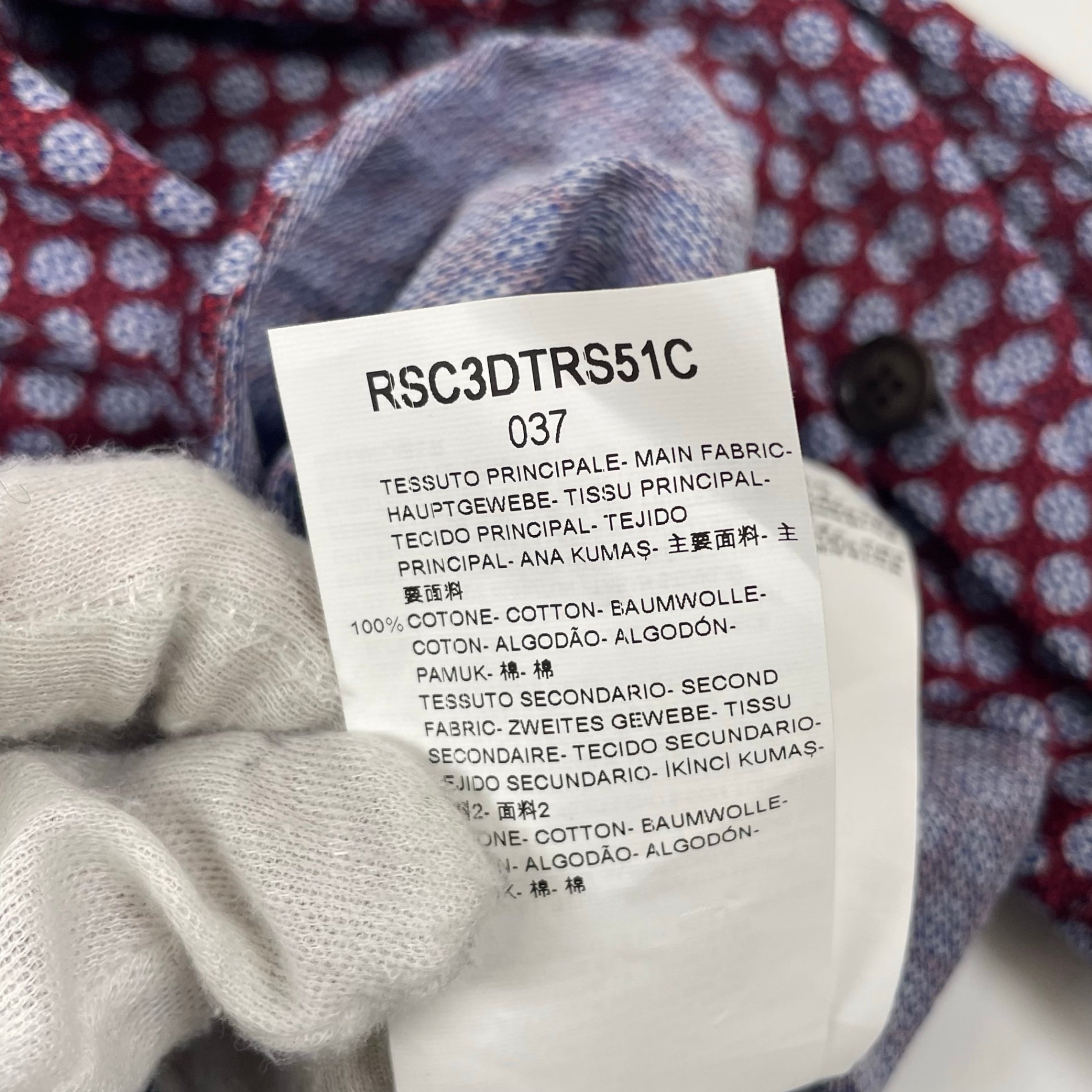 GIORGIO ARMANI / シャツディテールMIXカーディガン 参考定価：100,000程度 SIZE:39