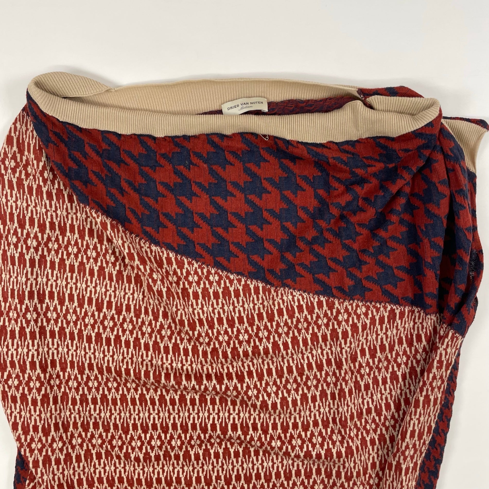 DRIES VAN NOTEN / シルクMIXドレープノースリーブニット 参考定価：85,000程度 SIZE:M