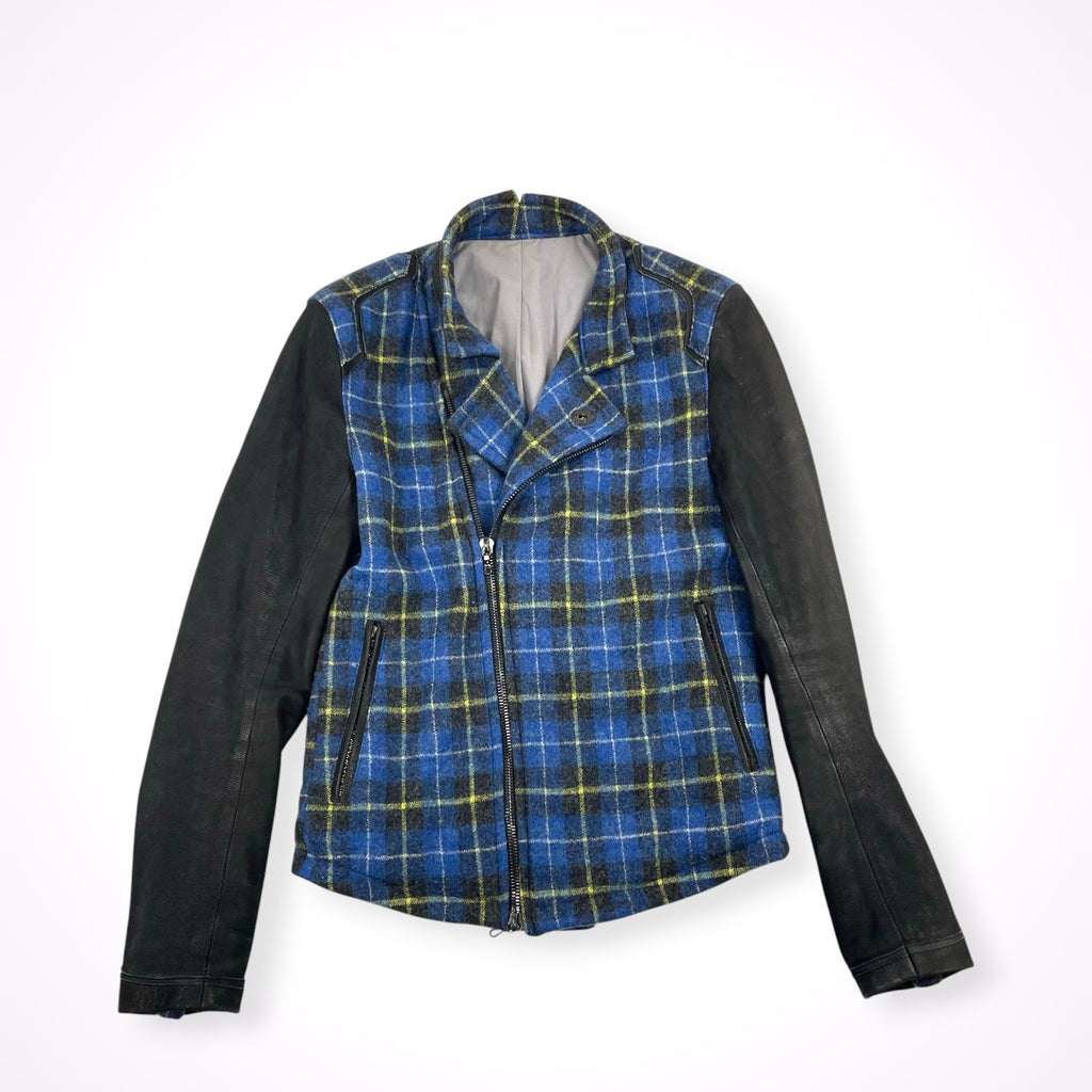 RICO ARCHIVE リコ アーカイブ / アーカイブチェックレザーライダース SIZE:M
