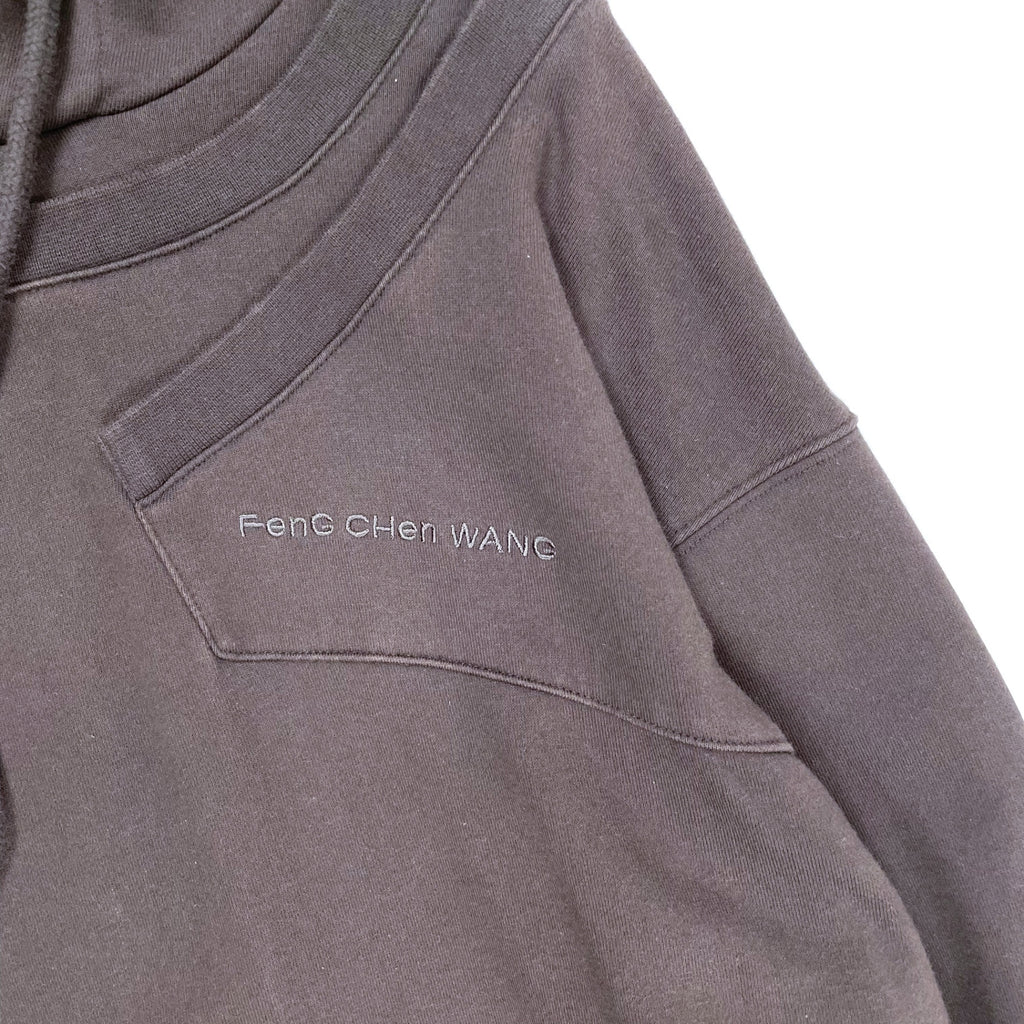 FenG CHen WANG / レイヤードデザインパーカー 参考定価：55,000程度 SIZE:M