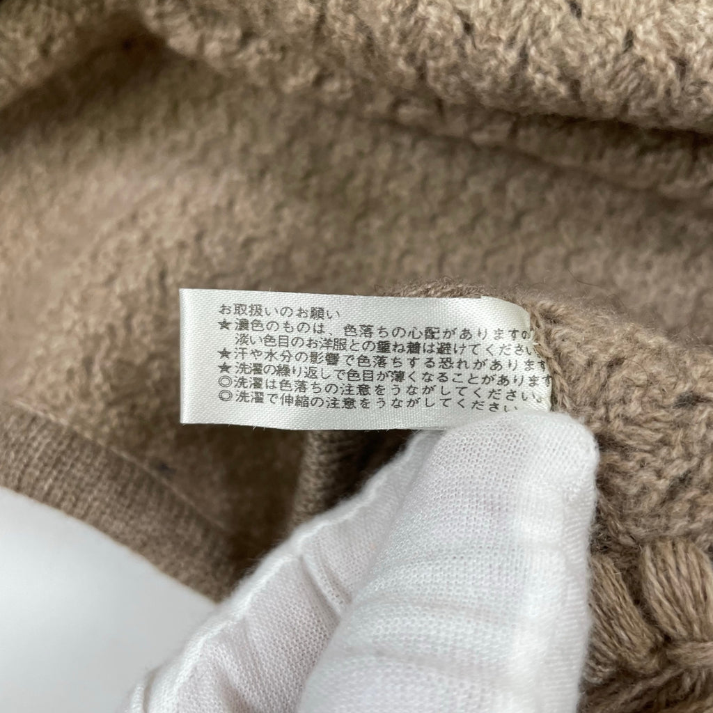 AGNONA / カシミヤ100％ 大判マフラー 参考定価：120,000程度