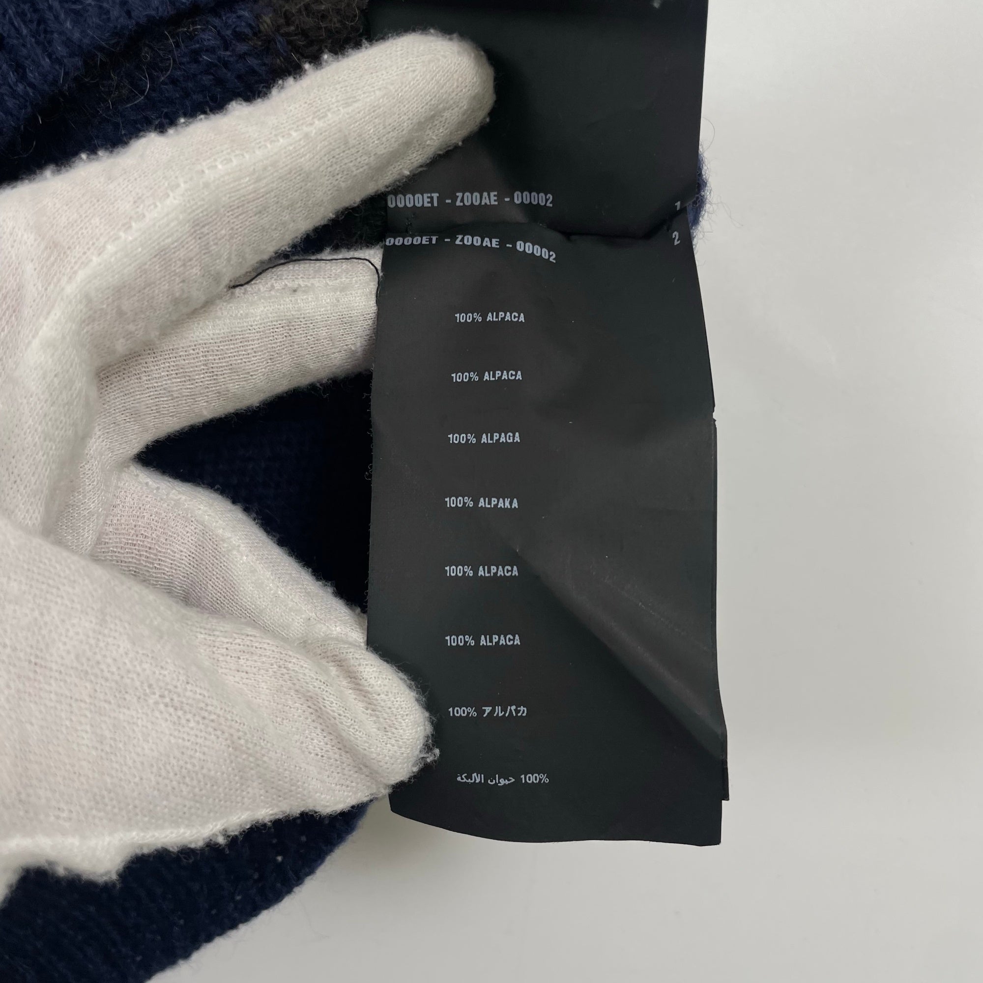 PRADA プラダ / アルパカアーガイルニットベスト Made In Peru SIZE:46