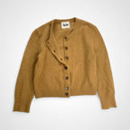 Acne アクネ / クルーネック ショート丈カーディガン ダークイエロー Archives SIZE:S