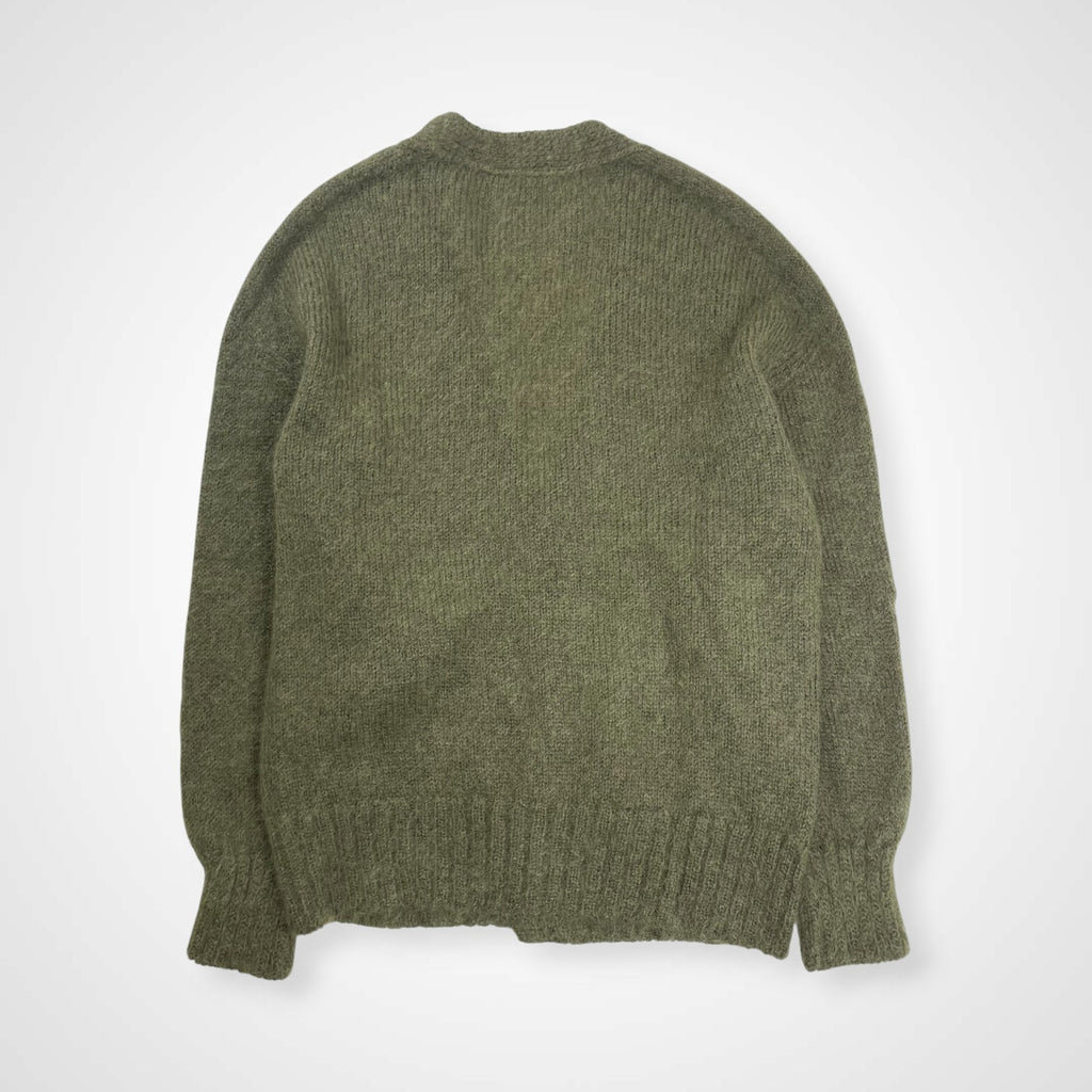 id × anytee アイディー エニティー / KID MOHAIR JUMPER (CARDIGAN TYPE) キッドモヘヤカーディガン SIZE:L