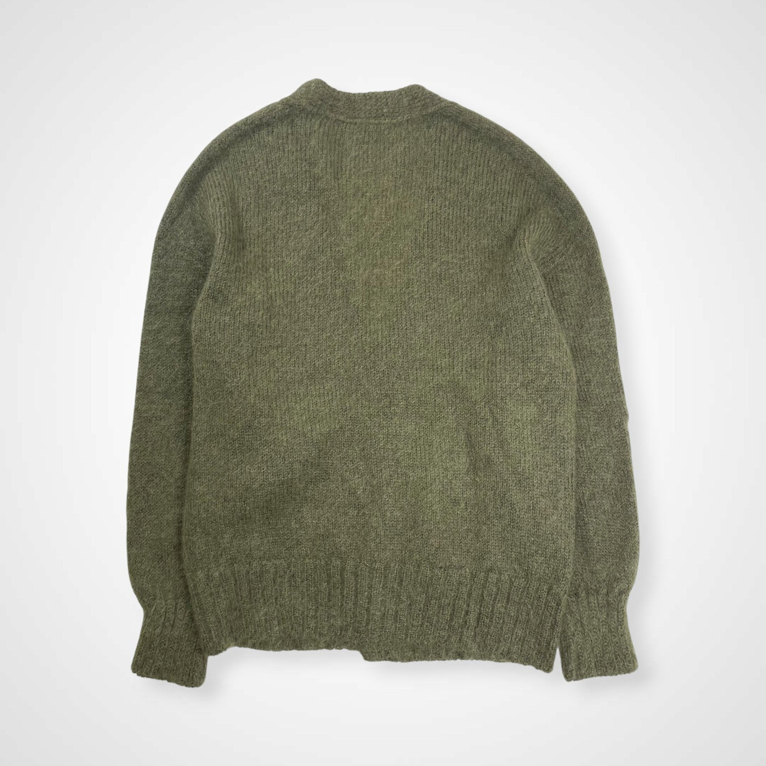id × anytee アイディー エニティー / KID MOHAIR JUMPER (CARDIGAN TYPE) キッドモヘヤカーディガン SIZE:L